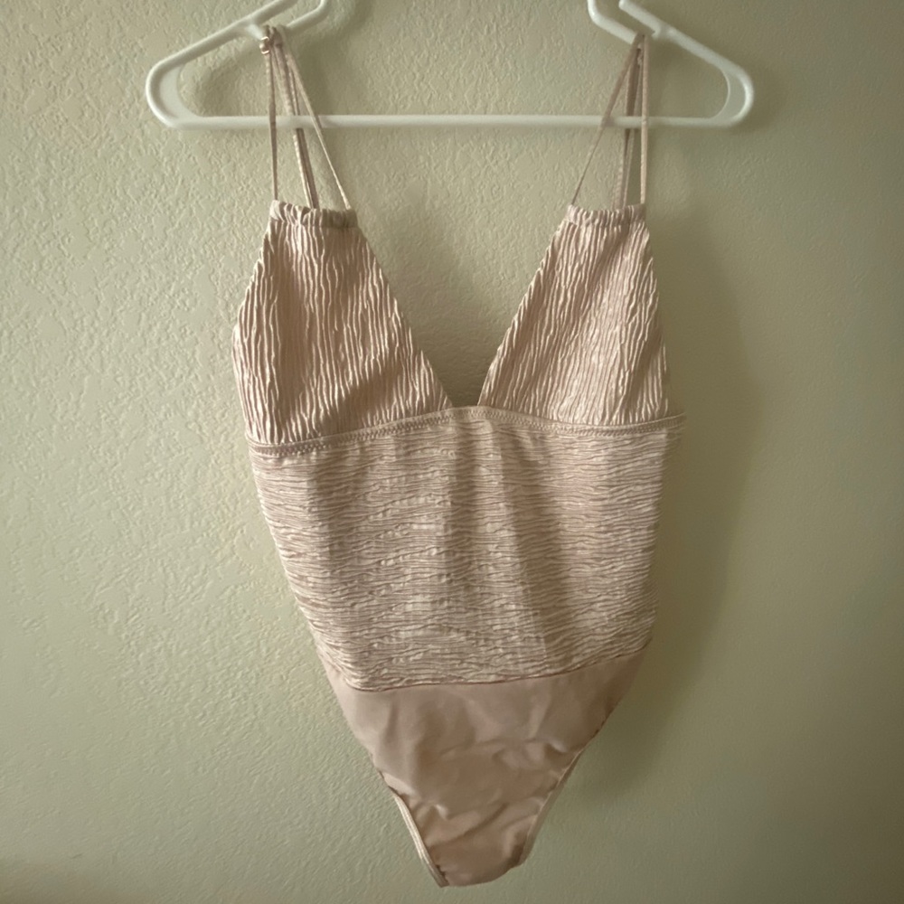 Urban outfitters Out From Under blush Bodysuit